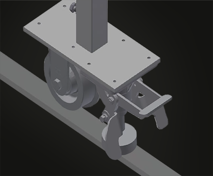 Pvc MSA 2400 Galets de déplacement complets Someco